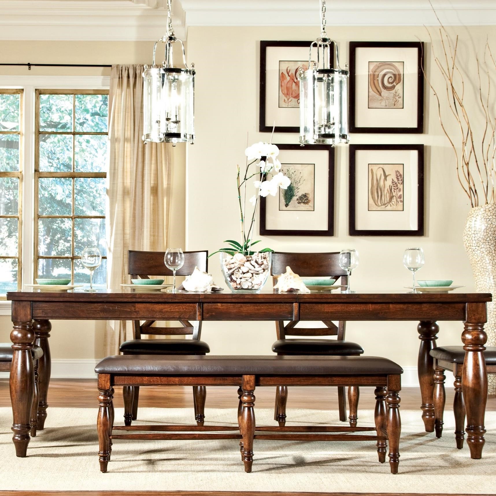 Intercon Kingston Dining Leg Table with Butterfly Leaf Darvin
